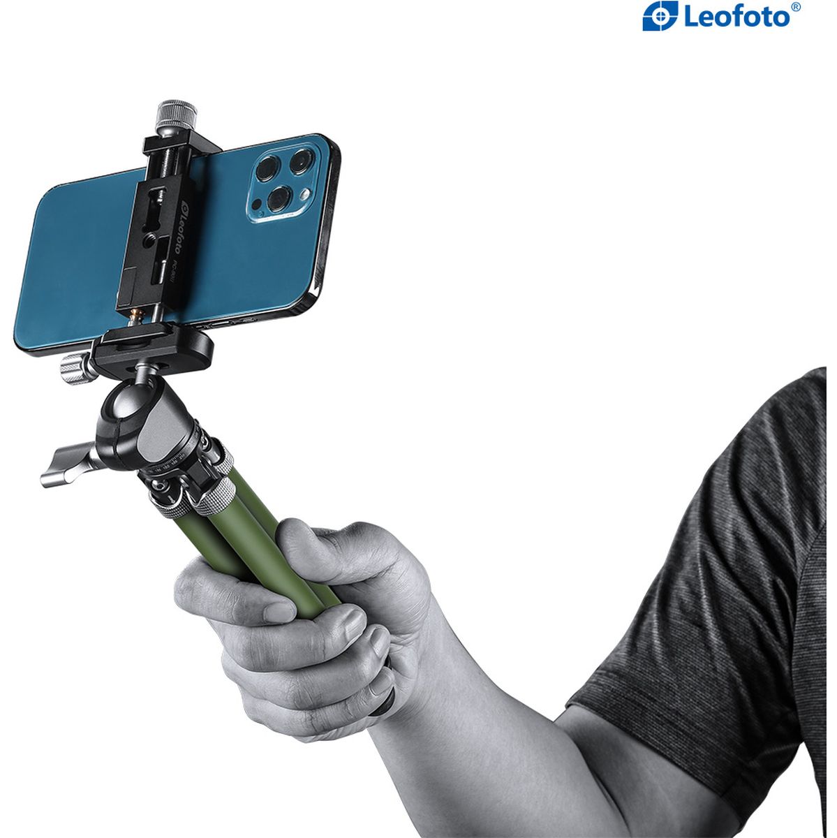 Leofoto MT-02C Tripod mit LH-22 Ball Head (Olive Green)
