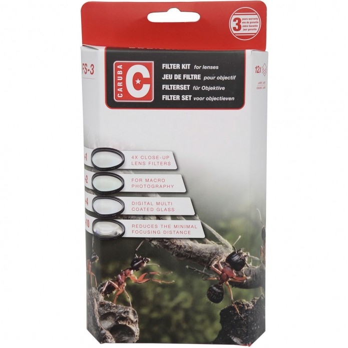 Caruba close-up lens filter kit 49mm