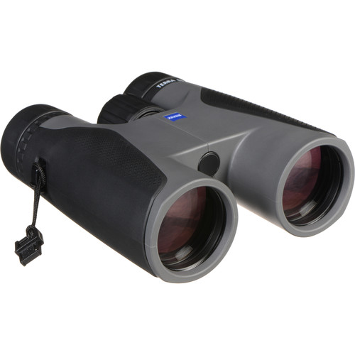 ZEISS Terra ED 8x42 - schwarz-grau Frontansicht liegend auf weißem Hintergrund
