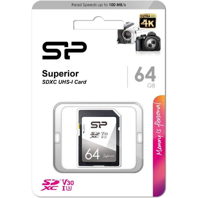 Silicon Power Superior 64 GB – leistungsstarke SDXC-Speicherkarte für Foto und Video
