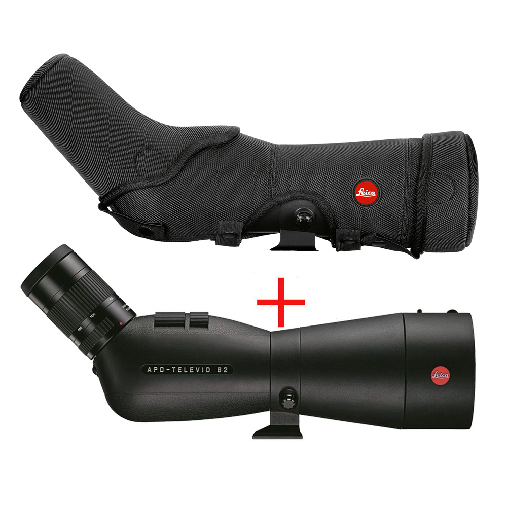 Leica APO-Televid 82 Kit mit Vario-Okular 25-50X WW ASPH.  inkl. Neopren Tasche Braun 40124