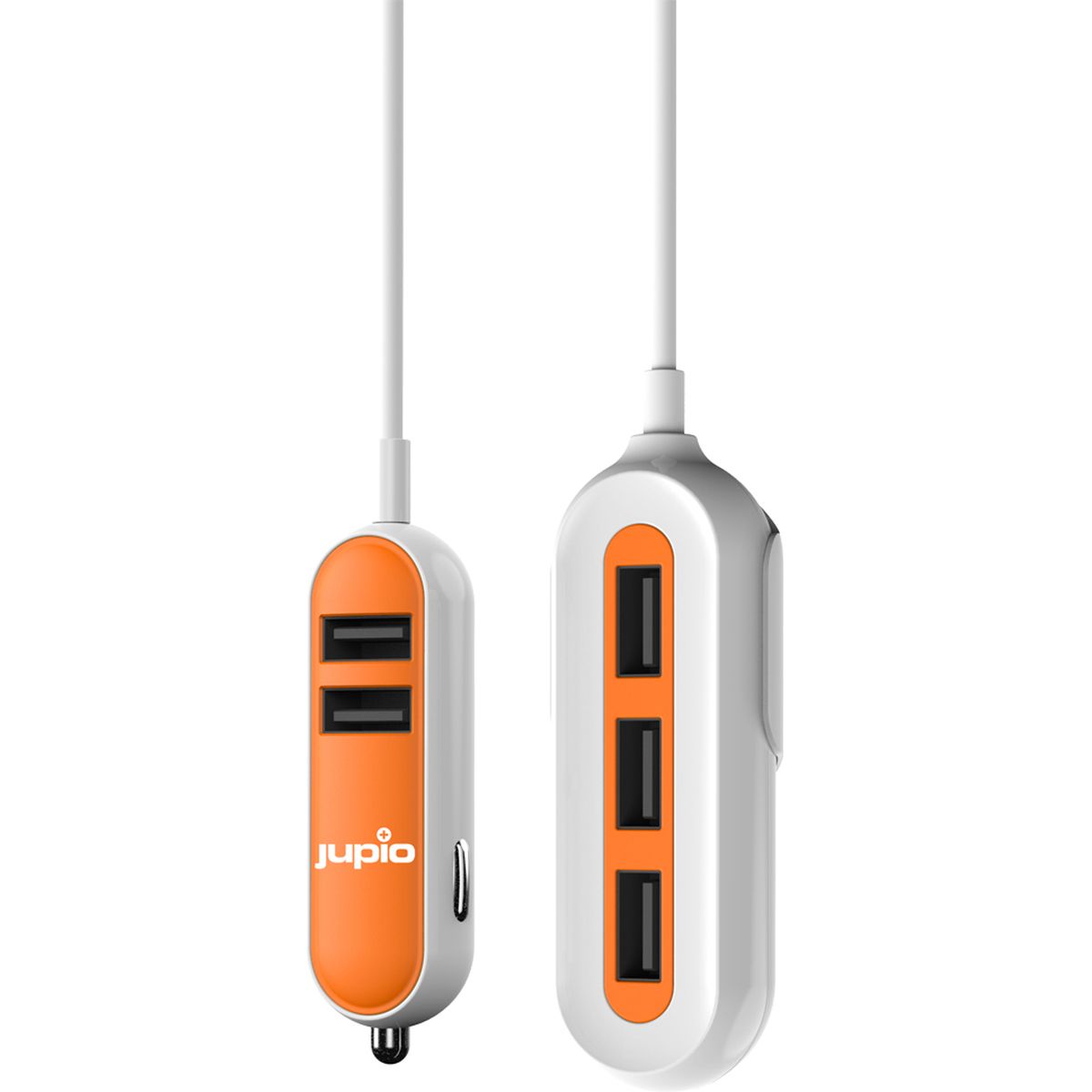 Jupio CAR0050 5-Port USB Kfz-Ladegerät – Mehrfach-Lader für unterwegs