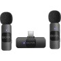 BOYA BY-V20 V2.0 kabelloses Funkmikrofonsystem mit zwei kompakten Mikrofon-Sendern und USB-C-Empfänger
