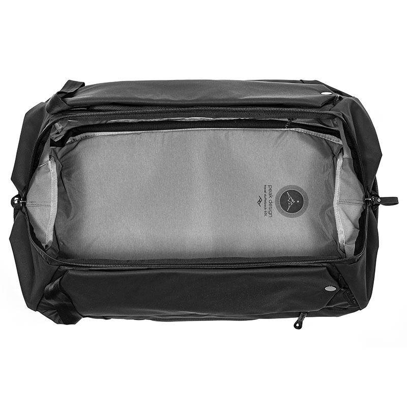 Peak Design Travel Duffelpack Bag 65L Reisetasche mit Rucksackgurten - Black (Schwarz)