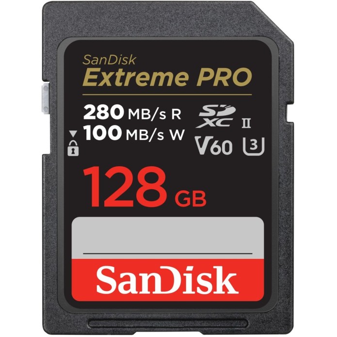 SanDisk Extreme PRO SDXC 128 GB UHS-II V60 Speicherkarte – SDSDXEP-128G-GN4IN