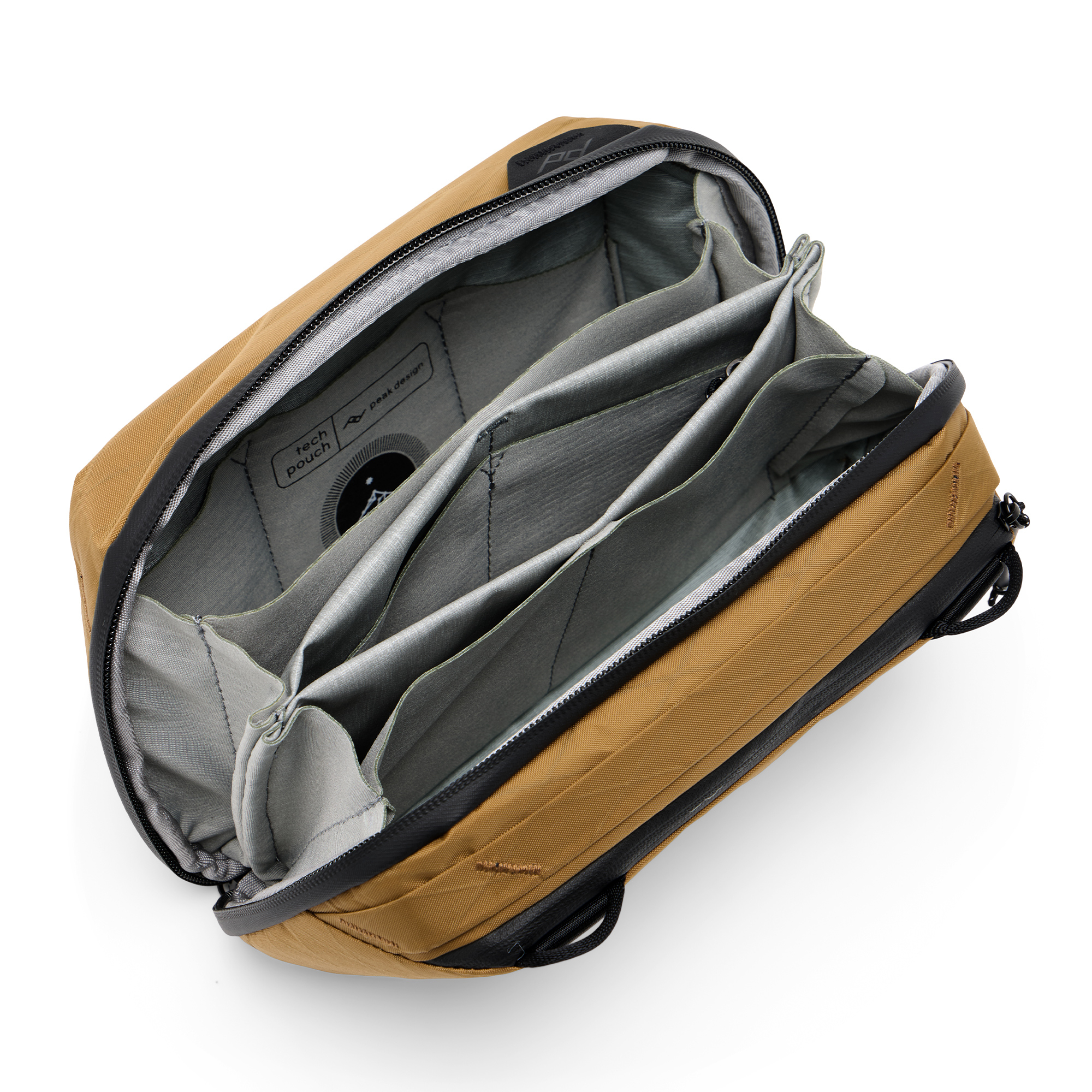 Peak Design Tech Pouch – Coyote  – Organiser pouch for smartphones, cables, etc.