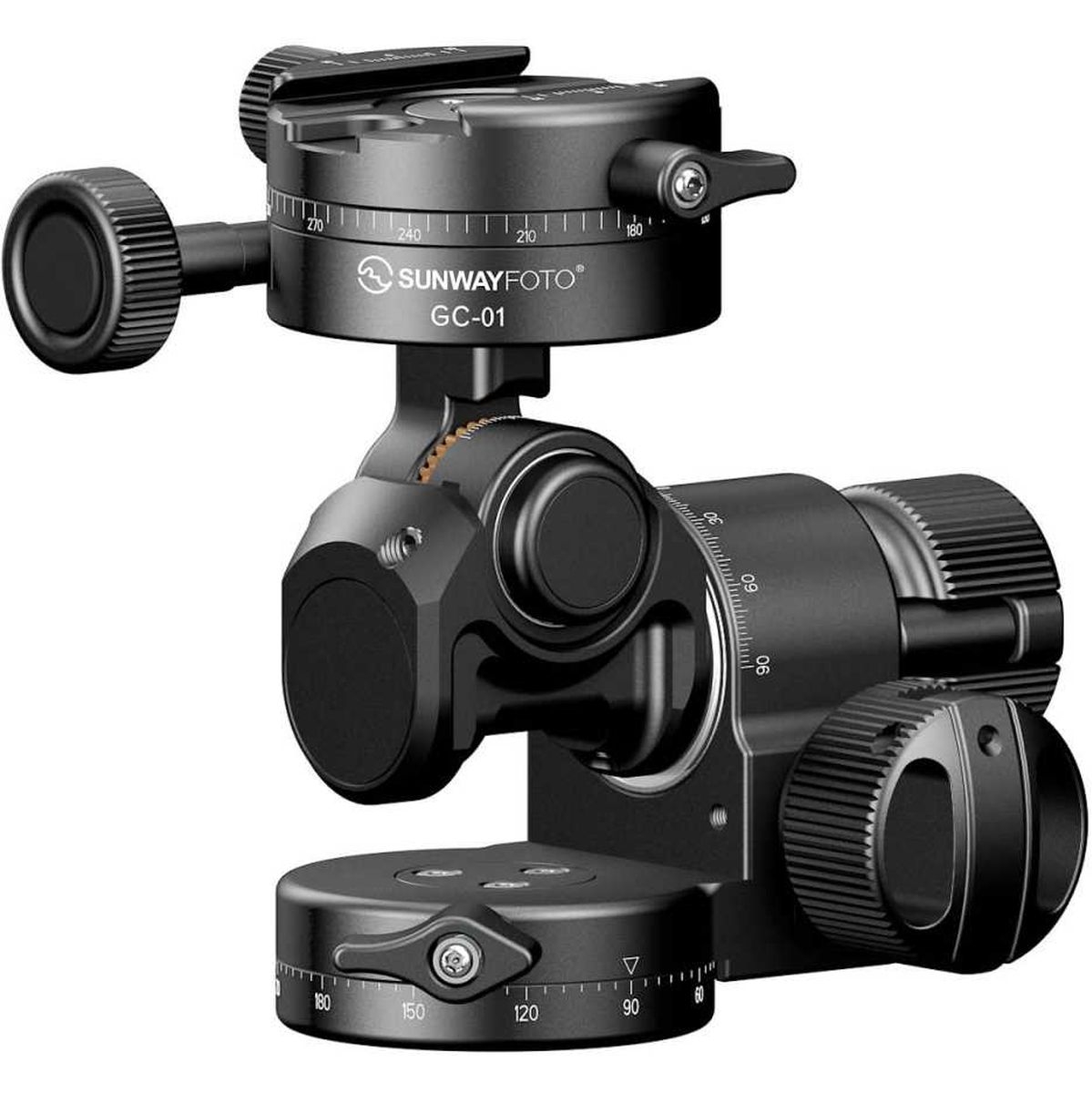 SUNWAYFOTO GH-PRO II+ 3-way gear head with Arca Swiss DP-60G plate