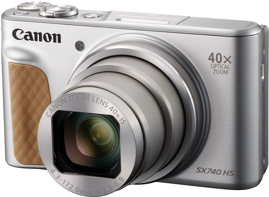 Canon PowerShot SX 740 HS Silver Travel Kit, including mini tripod and bag