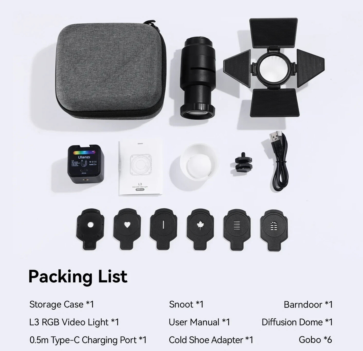 Ulanzi L3 RGB Cube Video Lamp